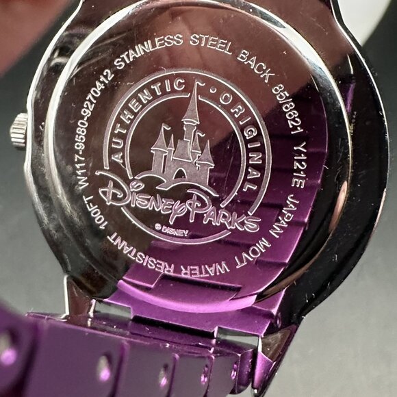 Disney Parks Mickey Mouse Icon Watch Purple Adult Size Water Resistant WORKS - Picture 6 of 9